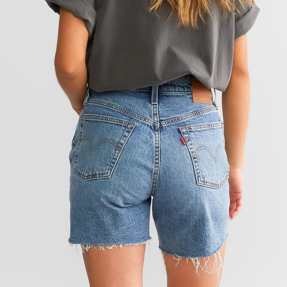 Levi's 501 Mid Thigh High Rise Shorts Odeon Sz 27 NWT - Picture 3 of 11
